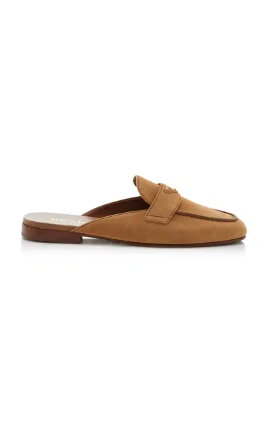 Prada Suede Loafer Mules | Thumbnail 6 Prada Suede Loafer Mules | Thumbnail 6