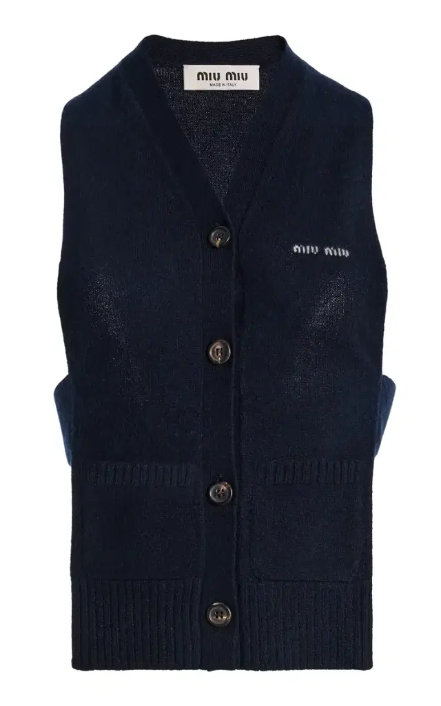 Cashmere Cardigan Vest