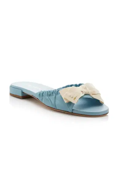 Prada Grosgrain-Trimmed Leather Sandals | Thumbnail 4 Prada Grosgrain-Trimmed Leather Sandals | Thumbnail 4