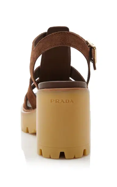 Prada Suede Platform Sandals | Thumbnail 5 Prada Suede Platform Sandals | Thumbnail 5