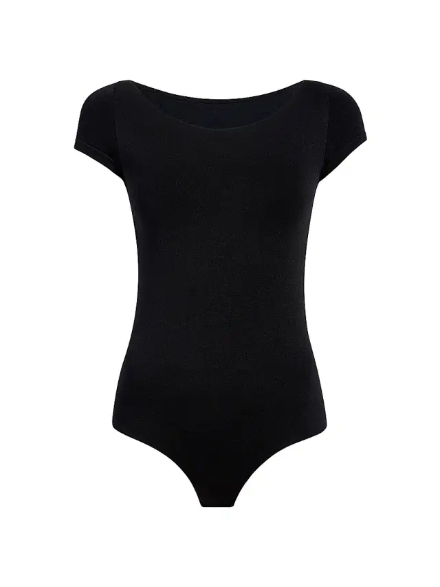 Commando Women's Prima Ballet Boatneck Bodysuit - Black