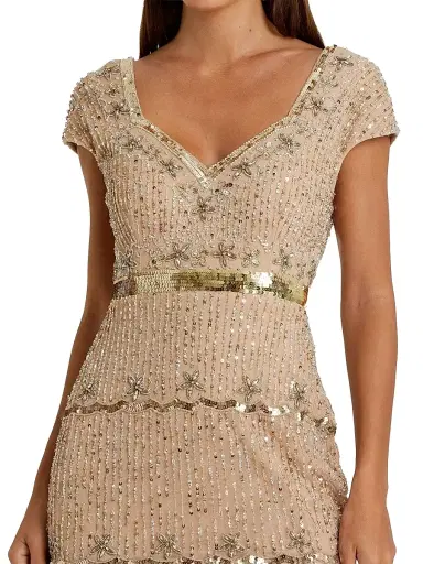 Mac Duggal Women's Petite Embellished Tulle Sweetheart Gown - Beige - Size Petite 12 | Thumbnail 3 Mac Duggal Women's Petite Embellished Tulle Sweetheart Gown - Beige - Size Petite 12 | Thumbnail 3