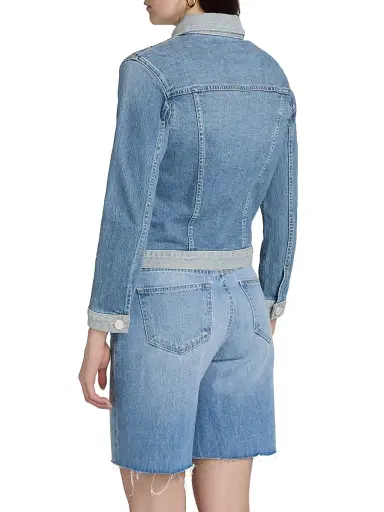 L'Agence Women's Maven Slim Denim Jacket | Thumbnail 5