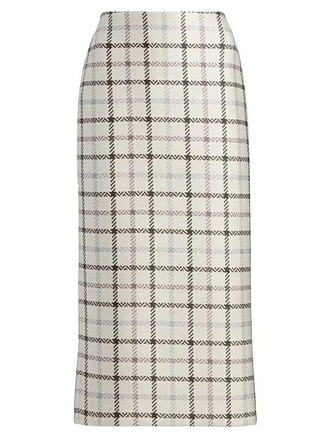 Women's Mercer Plaid Pencil Skirt - Windowpane Plaid