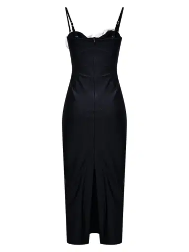 PatBo Women's Selene Appliqué Midi-Dress - Black - Size XS | Thumbnail 2