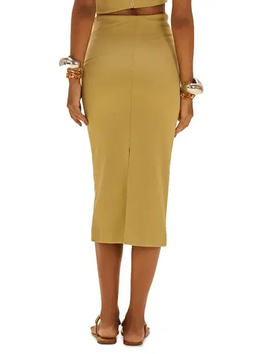 PatBo Women's Jade Knit Midi-Skirt - Green - Size XS | Thumbnail 5 PatBo Women's Jade Knit Midi-Skirt - Green - Size XS | Thumbnail 5