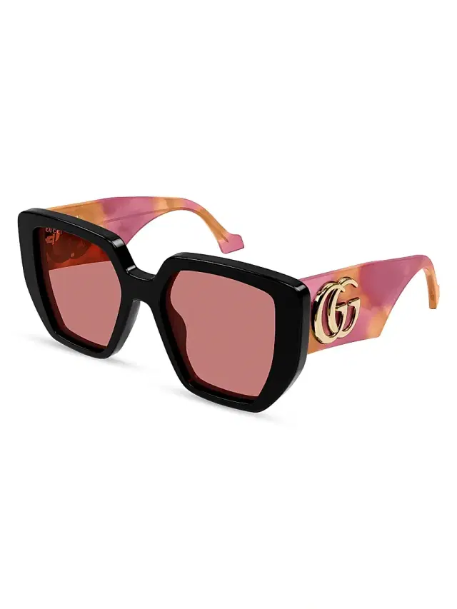 Gucci Women's  Generation 54MM Butterfly Sunglasses - Pink