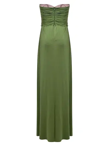 PatBo Women's Intensity Jersey Strapless Gown - Green - Size Small | Thumbnail 2