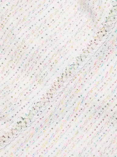 Giambattista Valli Women's Sequined Tweed Bouclé Minidress - Ivory Multi - Size 0 | Thumbnail 7 Giambattista Valli Women's Sequined Tweed Bouclé Minidress - Ivory Multi - Size 0 | Thumbnail 7