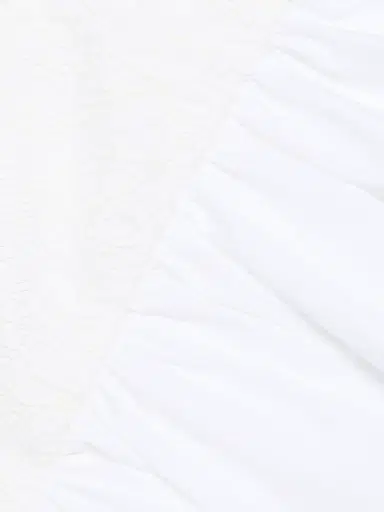 Giambattista Valli Women's Lace-Trimmed Cotton Blouse - Off White - Size 00 | Thumbnail 7