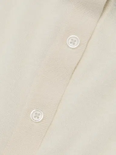 Loulou de Saison Women's Migo Fine Cashmere Polo Top | Thumbnail 7