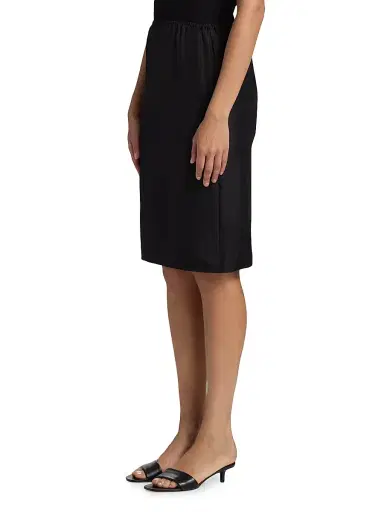 Loulou de Saison Women's Vasali Knee-Length Skirt - Black - Size Small | Thumbnail 4 Loulou de Saison Women's Vasali Knee-Length Skirt - Black - Size Small | Thumbnail 4