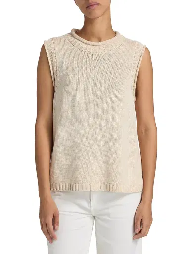Loulou de Saison Women's Effy Boxy Sweater Vest | Thumbnail 3 Loulou de Saison Women's Effy Boxy Sweater Vest | Thumbnail 3