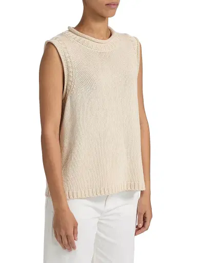 Loulou de Saison Women's Effy Boxy Sweater Vest | Thumbnail 4 Loulou de Saison Women's Effy Boxy Sweater Vest | Thumbnail 4