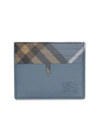 Burberry Men's Sandon Tall Pop Card Case - Wave Blue | Thumbnail 1 Burberry Men's Sandon Tall Pop Card Case - Wave Blue | Thumbnail 1