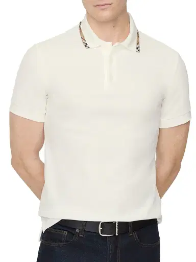 Burberry Men's Eddie Logo Cotton Polo Shirt | Thumbnail 2 Burberry Men's Eddie Logo Cotton Polo Shirt | Thumbnail 2