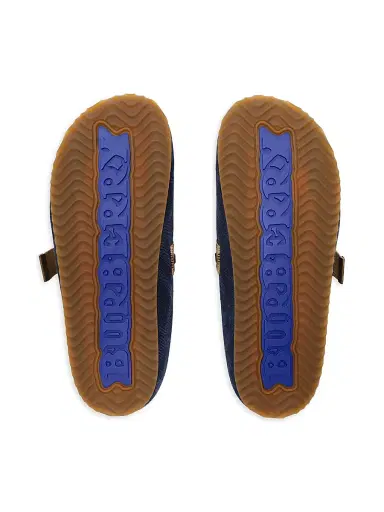 Burberry Women's Check Suede Urchin Clogs - Navy | Thumbnail 5