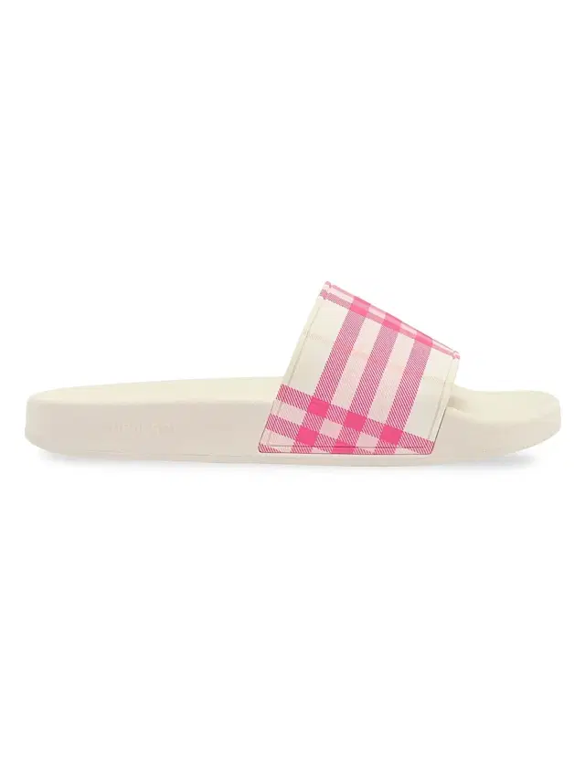 Women's Furley Check Slide Sandals - Aubergine