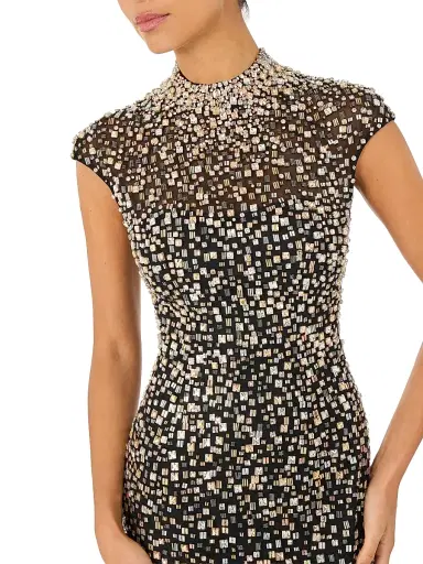 Jenny Packham Women's Treasure Embellished Column Gown | Thumbnail 4 Jenny Packham Women's Treasure Embellished Column Gown | Thumbnail 4