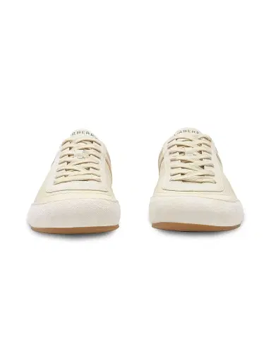 Burberry Men's Knight Leather & Suede Low-Top Sneakers - Dove Beige - Size 13 | Thumbnail 2 Burberry Men's Knight Leather & Suede Low-Top Sneakers - Dove Beige - Size 13 | Thumbnail 2