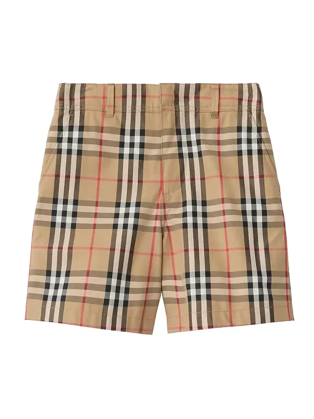 Baby Boy's, Little Boy's & Boy's Check Oxford Shorts - Sand 6 Months