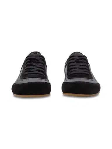 Burberry Men's Knight Leather & Suede Low-Top Sneakers - Black - Size 13 | Thumbnail 2 Burberry Men's Knight Leather & Suede Low-Top Sneakers - Black - Size 13 | Thumbnail 2