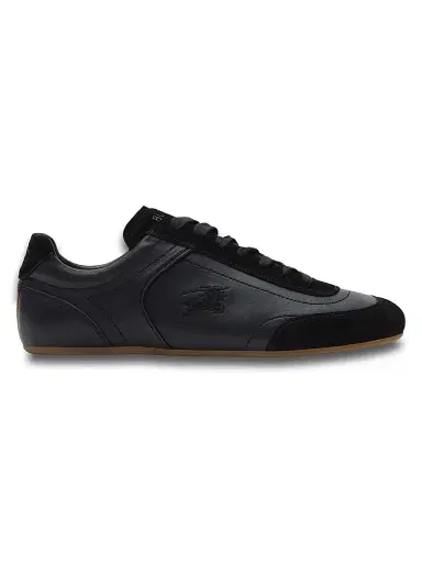 Burberry Men's Knight Leather & Suede Low-Top Sneakers - Black - Size 13 | Thumbnail 1 Burberry Men's Knight Leather & Suede Low-Top Sneakers - Black - Size 13 | Thumbnail 1