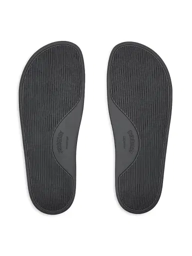 Burberry Men's Furley Logo Slide Sandals - Black White - Size 13 | Thumbnail 6