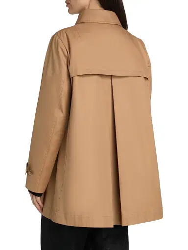 HERNO Women's Logo-Trim Short Trench Coat - Camel - Size 8 | Thumbnail 5 HERNO Women's Logo-Trim Short Trench Coat - Camel - Size 8 | Thumbnail 5
