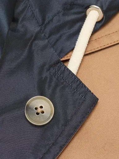 HERNO Women's Cotton & Techno Taffeta Reversible Jacket - Camel - Size 2 | Thumbnail 8