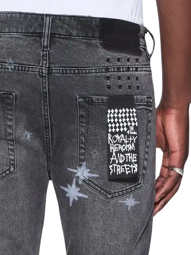 Ksubi Men's Future Memory Van Winkle Axl Cherub Skinny Jeans - Charcoal | Thumbnail 3 Ksubi Men's Future Memory Van Winkle Axl Cherub Skinny Jeans - Charcoal | Thumbnail 3