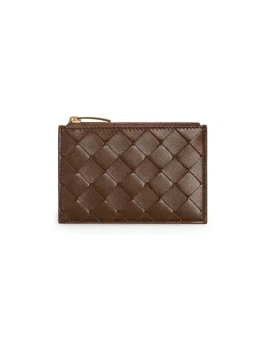 Bottega Veneta Women's Intrecciato Leather Card Case | Thumbnail 1 Bottega Veneta Women's Intrecciato Leather Card Case | Thumbnail 1