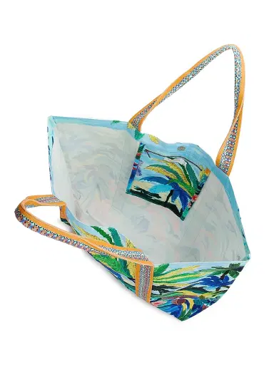 Johnny Was Women's Paradis Cotton Beach Tote Bag - Paradis | Thumbnail 6 Johnny Was Women's Paradis Cotton Beach Tote Bag - Paradis | Thumbnail 6