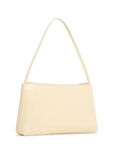 MANSUR GAVRIEL Women's Large Gaia Leather Shoulder Bag - Crema Ebony | Thumbnail 2 MANSUR GAVRIEL Women's Large Gaia Leather Shoulder Bag - Crema Ebony | Thumbnail 2