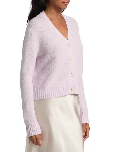 Lisa Yang Women's Marionette Cashmere-Silk Regular-Fit Cardigan - Dahlia | Thumbnail 4 Lisa Yang Women's Marionette Cashmere-Silk Regular-Fit Cardigan - Dahlia | Thumbnail 4
