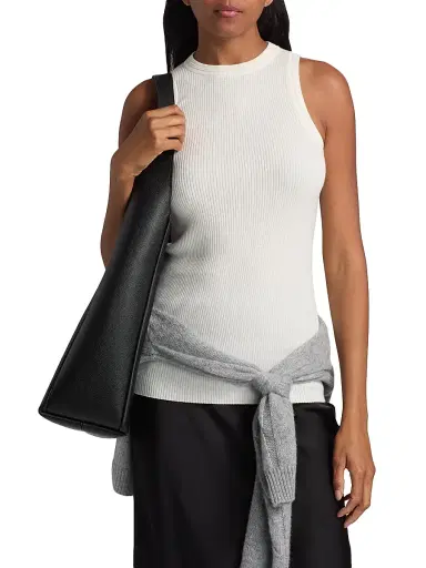Lisa Yang Women's Amya Rib-Knit Cotton-Cashmere Tank | Thumbnail 3 Lisa Yang Women's Amya Rib-Knit Cotton-Cashmere Tank | Thumbnail 3