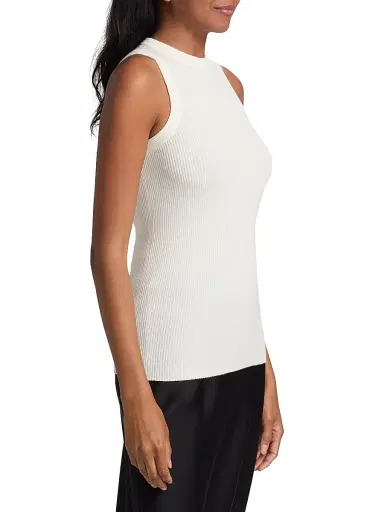 Lisa Yang Women's Amya Rib-Knit Cotton-Cashmere Tank | Thumbnail 4 Lisa Yang Women's Amya Rib-Knit Cotton-Cashmere Tank | Thumbnail 4