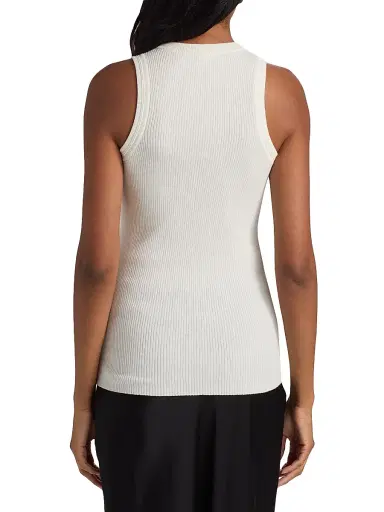 Lisa Yang Women's Amya Rib-Knit Cotton-Cashmere Tank | Thumbnail 5 Lisa Yang Women's Amya Rib-Knit Cotton-Cashmere Tank | Thumbnail 5