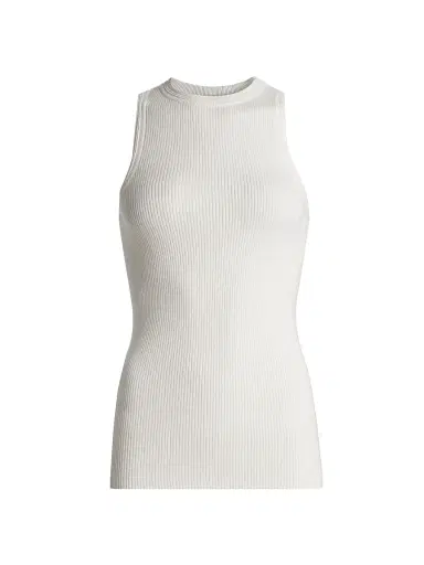 Lisa Yang Women's Amya Rib-Knit Cotton-Cashmere Tank | Thumbnail 1 Lisa Yang Women's Amya Rib-Knit Cotton-Cashmere Tank | Thumbnail 1