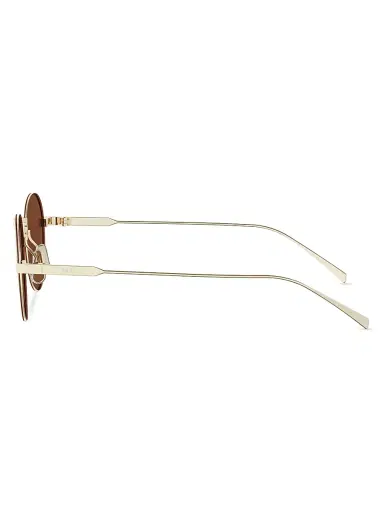 Celine Men's 49MM Round Sunglasses - Gold Brown | Thumbnail 3