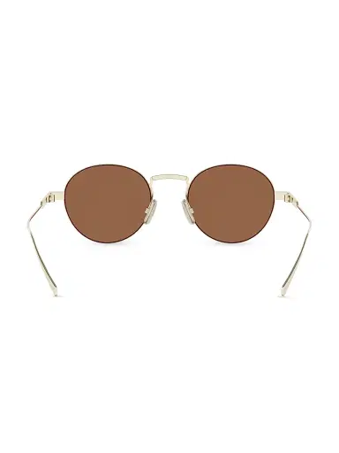 Celine Men's 49MM Round Sunglasses - Gold Brown | Thumbnail 5