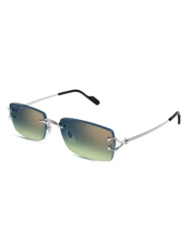 Cartier Men's C Décor 56MM Rimless Rectangular Sunglasses | Thumbnail 1