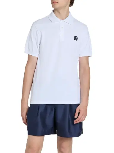 KENZO Men's Boke Flower 2.0 Crest Polo Shirt - White - Size XXL | Thumbnail 3