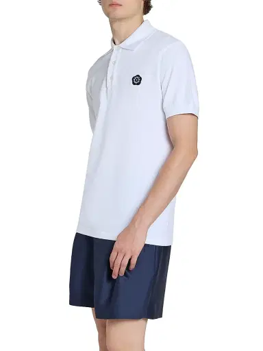 KENZO Men's Boke Flower 2.0 Crest Polo Shirt - White - Size XXL | Thumbnail 4