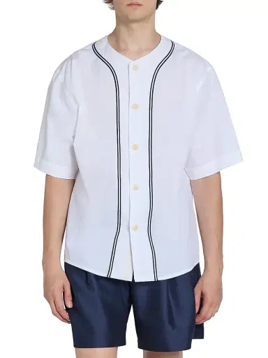 KENZO Men's Boke Flower 2.0 Cotton Baseball Shirt - White - Size XS | Thumbnail 3