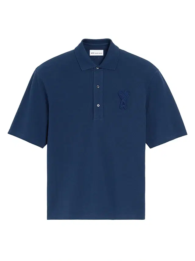 Men's Ami de Coeur Relaxed Polo Shirt - Encre