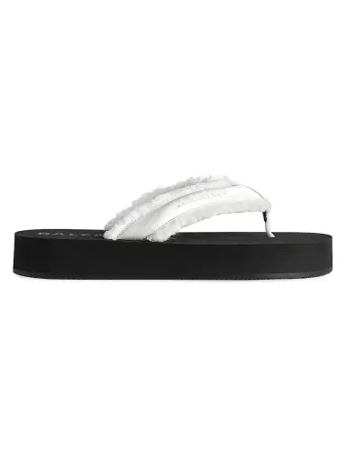 Balenciaga Women's Jet Lag Thong Sandals - Off White - Size 10 | Thumbnail 1 Balenciaga Women's Jet Lag Thong Sandals - Off White - Size 10 | Thumbnail 1