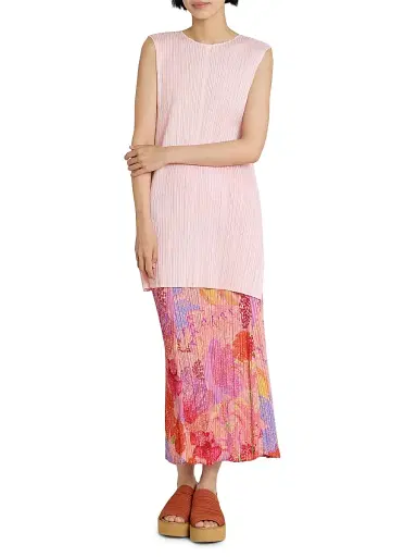 Pleats Please Issey Miyake Women's Foggy Forest Plissé Midi-Skirt | Thumbnail 2 Pleats Please Issey Miyake Women's Foggy Forest Plissé Midi-Skirt | Thumbnail 2
