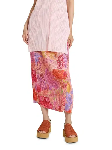 Pleats Please Issey Miyake Women's Foggy Forest Plissé Midi-Skirt | Thumbnail 3 Pleats Please Issey Miyake Women's Foggy Forest Plissé Midi-Skirt | Thumbnail 3