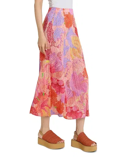 Pleats Please Issey Miyake Women's Foggy Forest Plissé Midi-Skirt | Thumbnail 4 Pleats Please Issey Miyake Women's Foggy Forest Plissé Midi-Skirt | Thumbnail 4